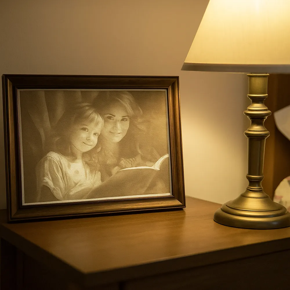 Grawer CNC Laser CO2 grawerowane zdjęcie artday laser cnc - toppery dekoracje i pamiątki z grawerem