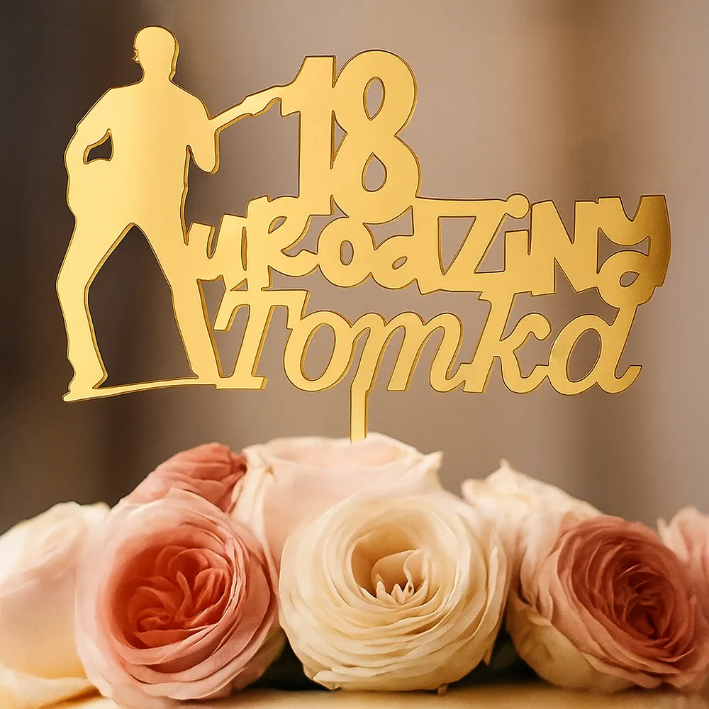 Topper muzyczny z gitarzystą – personalizowany