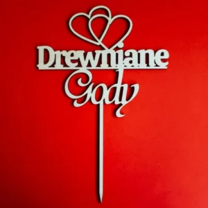 Topper Drewniane Gody na 5 rocznicę ślubu