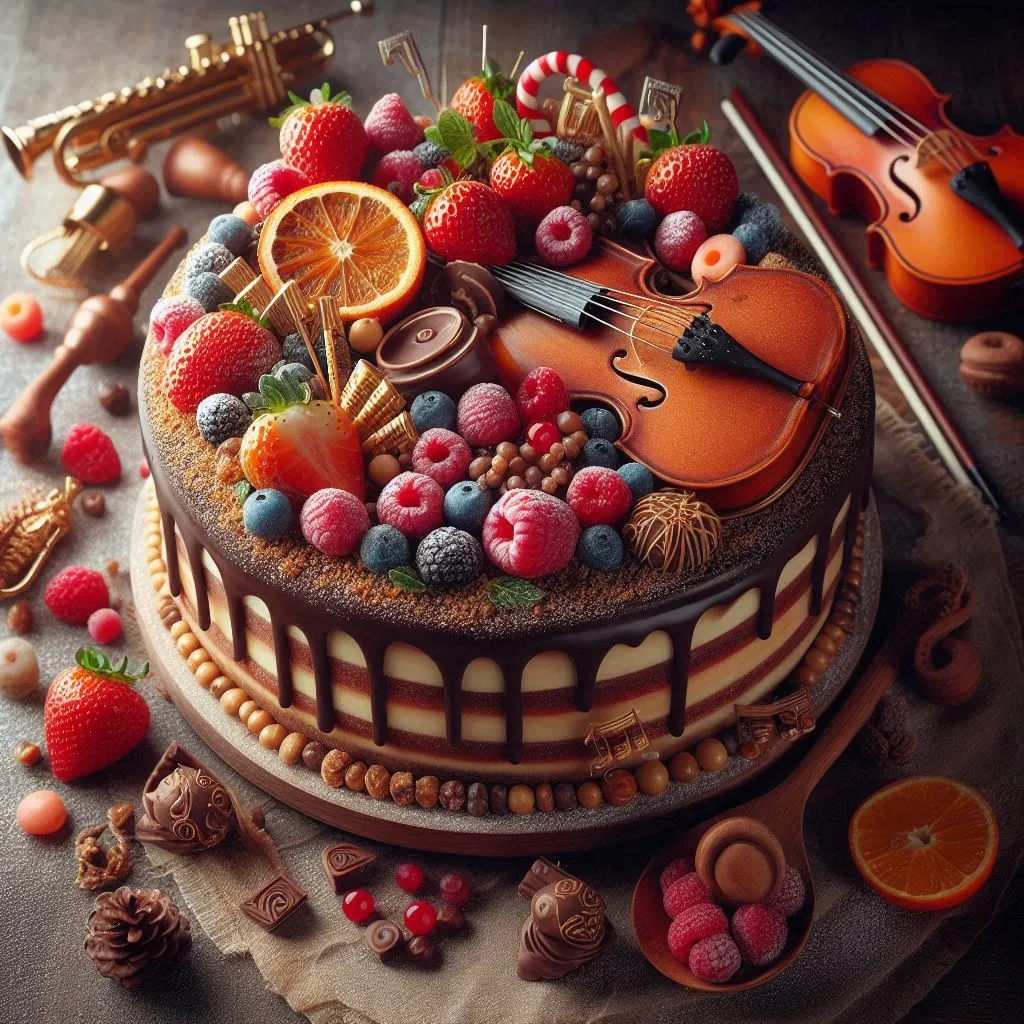 muzyczny tort toppery muzyczne artday