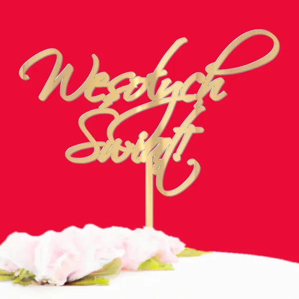Topper świąteczny Wesołych Świąt! Boże Narodzenie, Wielkanoc, święta