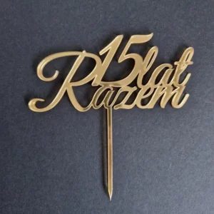 Topper personalizowany rocznica ślubu – 5 15 20 25 30 40 50 itp. lat Razem – Lat Razem lub lat razem Dekoracje laserowe topper personalizowany rocznica ślubu 5 15 20 25 30 40 50 itp. lat razem lat razem lub lat razem