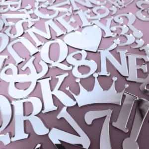 topper boczny litery alfabetu do wyboru alfabet urodziny rocznica ślubu jubileusz wesele imieniny itd.