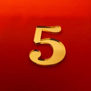 topper boczny cyfra od 0 do 9 do wyboru urodziny rocznica ślubu jubileusz itd.