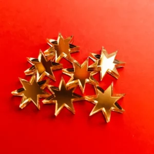 Ozdoby do dekoracji gwiazdki zestaw komplet 7 lub 9 sztuk Dekoracje laserowe ozdoby do dekoracji gwiazdki zestaw komplet 8 sztuk