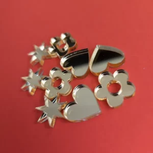 Ozdoby do dekoracji kwiatki gwiazdki serca zestaw komplet 9 sztuk Dekoracje laserowe ozdoby do dekoracji kwiatki gwiazdki serca zestaw komplet 9 sztuk