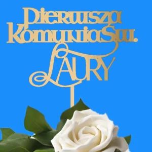 Topper Pierwsza Komunia Święta imię Art Day