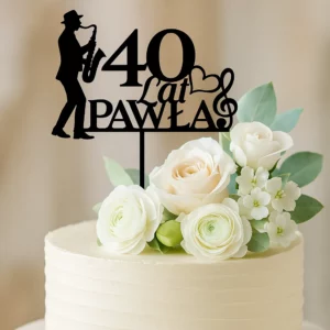 Topper muzyczny z saksofonistą