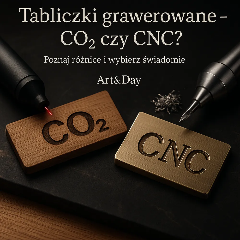Tabliczki grawerowane CO2 i CNC-artday laser cnc - toppery dekoracje i pamiątki z grawerem